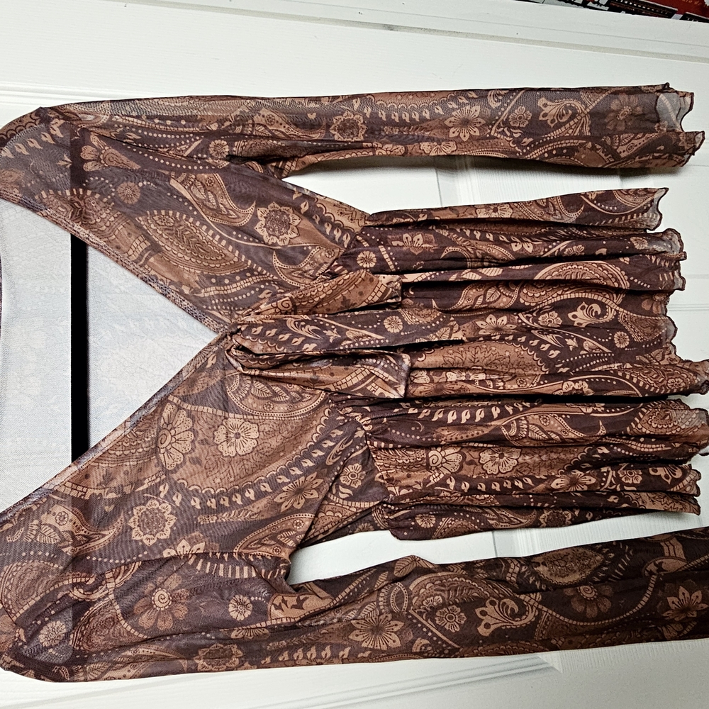 Bohemian Paisley Sheer Top